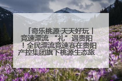 奇乐桃源·天天好玩丨竞速漂流 “礼”遇贵阳！全民漂流竞速赛在贵阳产控集团旗下桃源生态旅游度假区举行