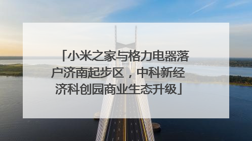 小米之家与格力电器落户济南起步区，中科新经济科创园商业生态升级
