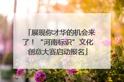 展现你才华的机会来了！“河南标识”文化创意大赛启动报名