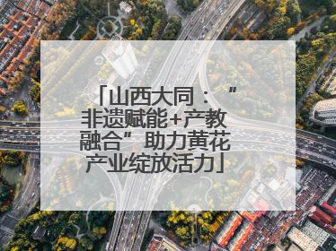 山西大同：“非遗赋能+产教融合”助力黄花产业绽放活力