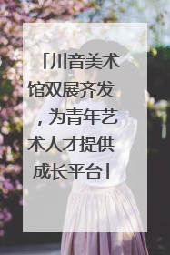 川音美术馆双展齐发，为青年艺术人才提供成长平台