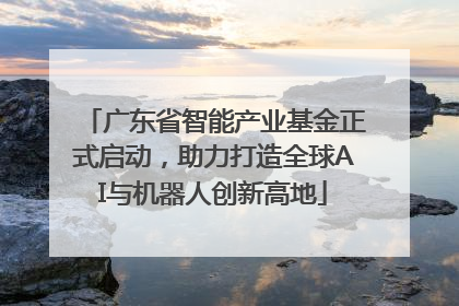 广东省智能产业基金正式启动，助力打造全球AI与机器人创新高地
