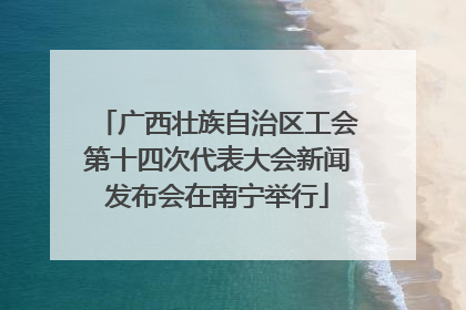 广西壮族自治区工会第十四次代表大会新闻发布会在南宁举行
