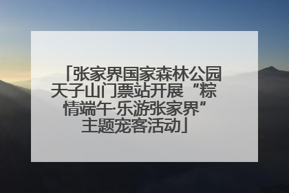 张家界国家森林公园天子山门票站开展“粽情端午·乐游张家界”主题宠客活动