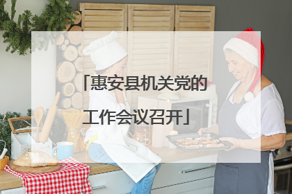 惠安县机关党的工作会议召开