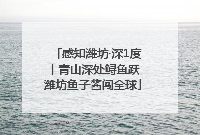 感知潍坊·深1度丨青山深处鲟鱼跃 潍坊鱼子酱闯全球