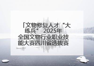 文物修复人才“大练兵” 2025年全国文物行业职业技能大赛四川省选拔赛即将启幕