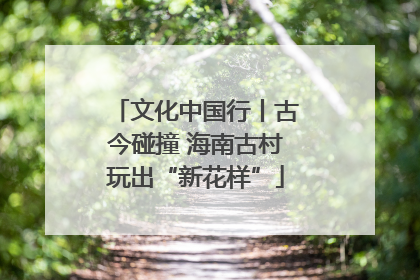 文化中国行丨古今碰撞 海南古村玩出“新花样”