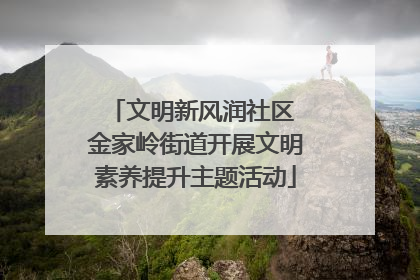 文明新风润社区 金家岭街道开展文明素养提升主题活动