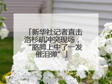 新华社记者直击洛杉矶冲突现场，“胳膊上中了一发催泪弹”
