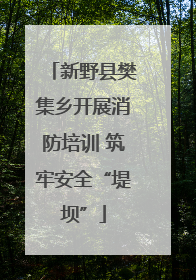 新野县樊集乡开展消防培训 筑牢安全“堤坝”