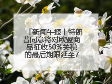 新闻午报丨特朗普同意将对欧盟商品征收50%关税的最后期限延至7月9日；00后舞蹈老师“花式”推介家乡岳阳>>