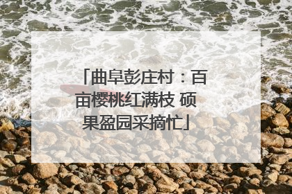 曲阜彭庄村：百亩樱桃红满枝 硕果盈园采摘忙