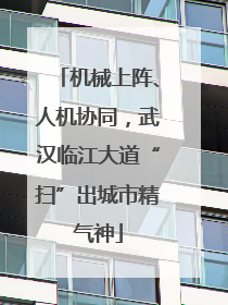 机械上阵、人机协同，武汉临江大道“扫”出城市精气神