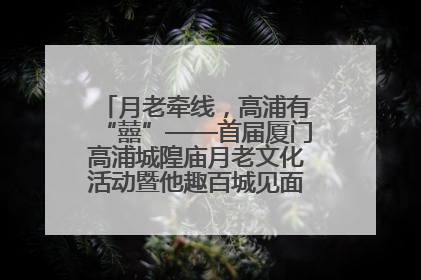 月老牵线，高浦有“囍”——首届厦门高浦城隍庙月老文化活动暨他趣百城见面会隆重举办