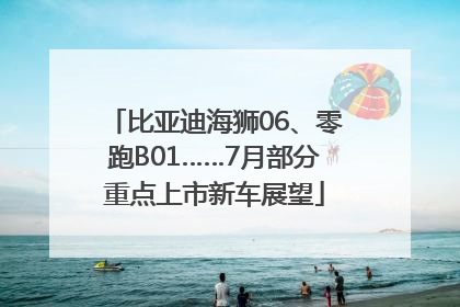 比亚迪海狮06、零跑B01……7月部分重点上市新车展望