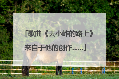 歌曲《去小岞的路上》来自于他的创作……
