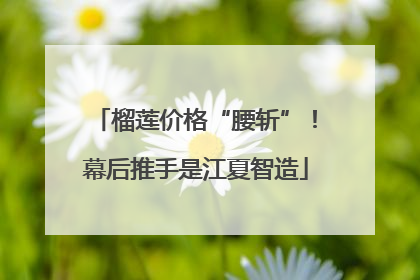 榴莲价格“腰斩”！幕后推手是江夏智造