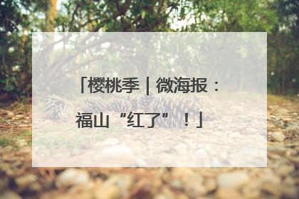 樱桃季｜微海报：福山“红了”！