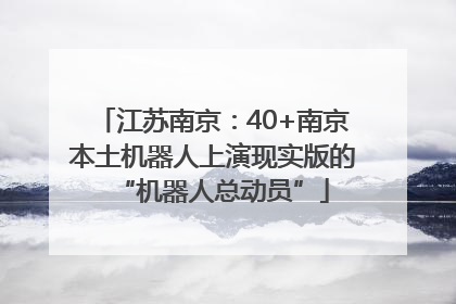江苏南京：40+南京本土机器人上演现实版的“机器人总动员”