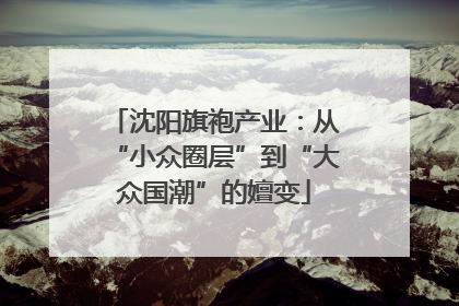 沈阳旗袍产业：从“小众圈层”到“大众国潮”的嬗变