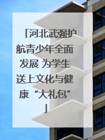 河北武强护航青少年全面发展 为学生送上文化与健康“大礼包”