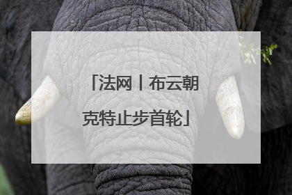 法网丨布云朝克特止步首轮