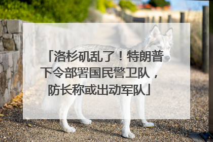洛杉矶乱了！特朗普下令部署国民警卫队，防长称或出动军队