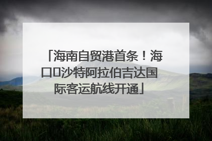 海南自贸港首条！海口⇌沙特阿拉伯吉达国际客运航线开通