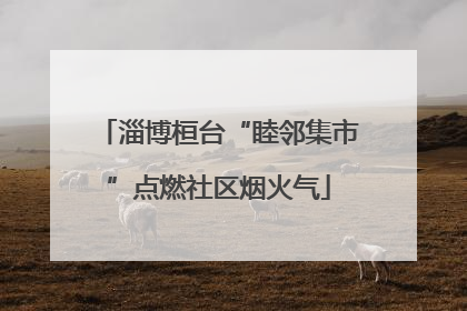 淄博桓台“睦邻集市”点燃社区烟火气