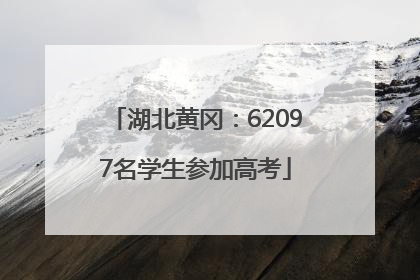 湖北黄冈：62097名学生参加高考