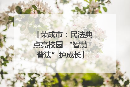 荣成市：民法典点亮校园 “智慧普法”护成长