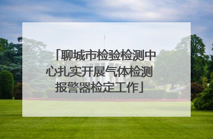 聊城市检验检测中心扎实开展气体检测报警器检定工作