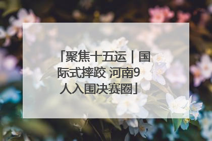 聚焦十五运｜国际式摔跤 河南9人入围决赛圈