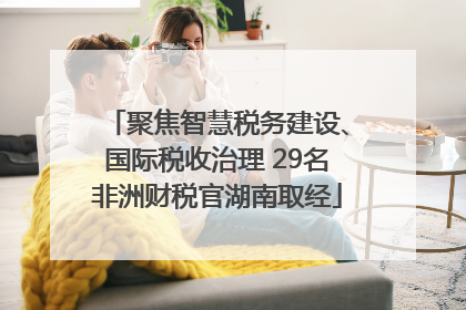 聚焦智慧税务建设、国际税收治理 29名非洲财税官湖南取经