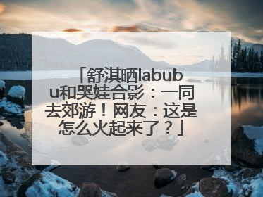 舒淇晒labubu和哭娃合影：一同去郊游！网友：这是怎么火起来了？