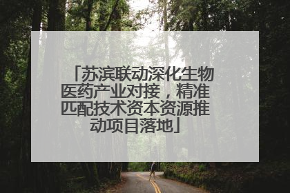 苏滨联动深化生物医药产业对接，精准匹配技术资本资源推动项目落地