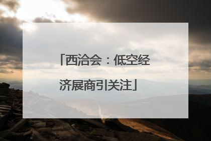西洽会：低空经济展商引关注