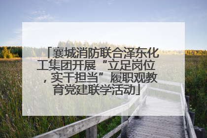 襄城消防联合泽东化工集团开展“立足岗位，实干担当”履职观教育党建联学活动