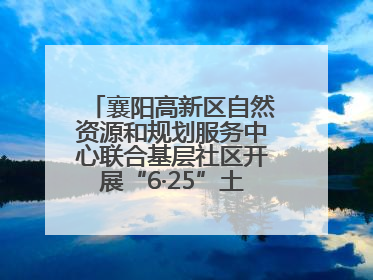 襄阳高新区自然资源和规划服务中心联合基层社区开展“6·25”土地日宣传活动