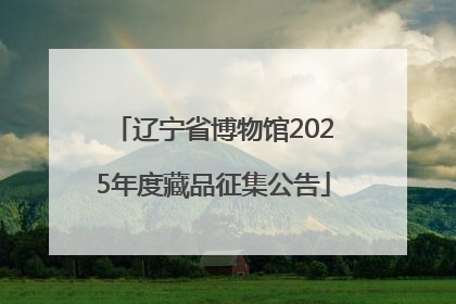 辽宁省博物馆2025年度藏品征集公告