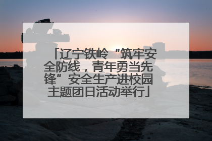 辽宁铁岭“筑牢安全防线，青年勇当先锋”安全生产进校园主题团日活动举行