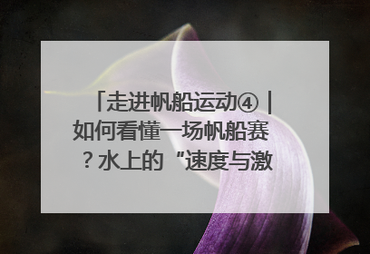 走进帆船运动④｜如何看懂一场帆船赛？水上的“速度与激情”同样精彩