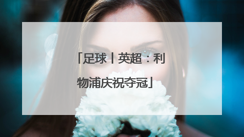 足球丨英超：利物浦庆祝夺冠