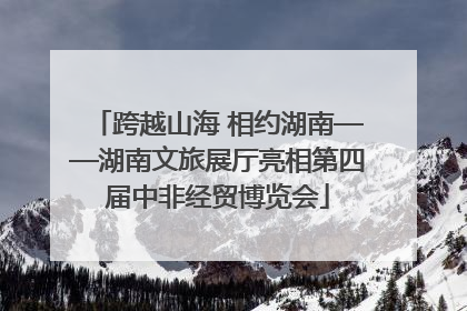 跨越山海 相约湖南——湖南文旅展厅亮相第四届中非经贸博览会