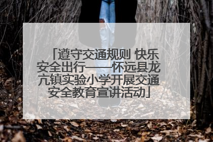 遵守交通规则 快乐安全出行——怀远县龙亢镇实验小学开展交通安全教育宣讲活动