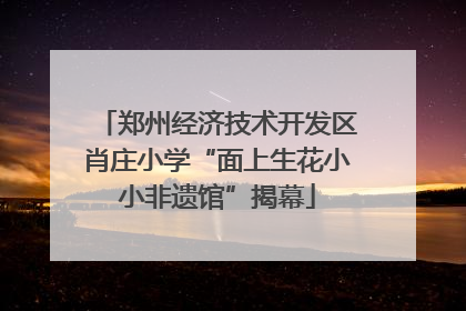 郑州经济技术开发区肖庄小学“面上生花小小非遗馆”揭幕
