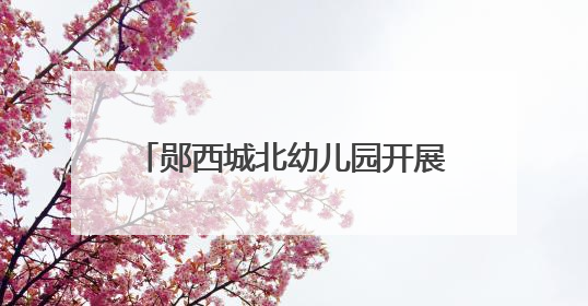 郧西城北幼儿园开展期末考核测评活动