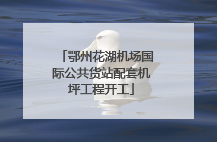 鄂州花湖机场国际公共货站配套机坪工程开工