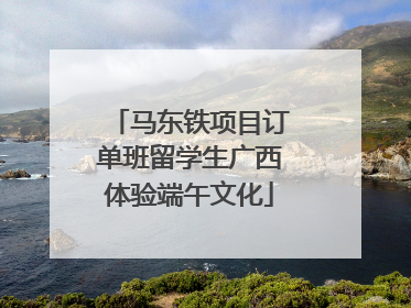 马东铁项目订单班留学生广西体验端午文化
